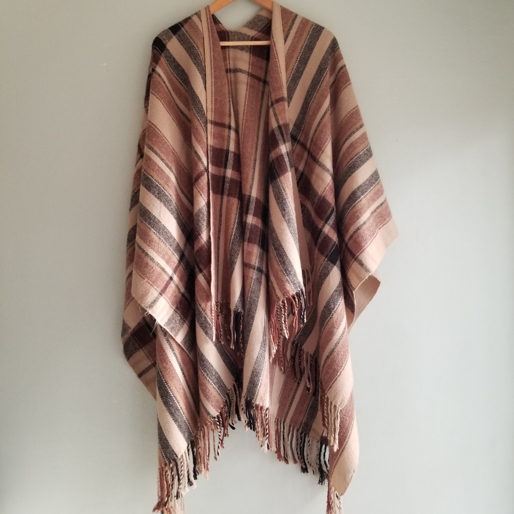 Plaid cape
